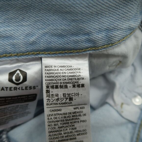 Levi's Jeans Women's Size 31 High-Rise Low Pro Straight 30.5" Inseam Destroyed - Picture 13 of 16